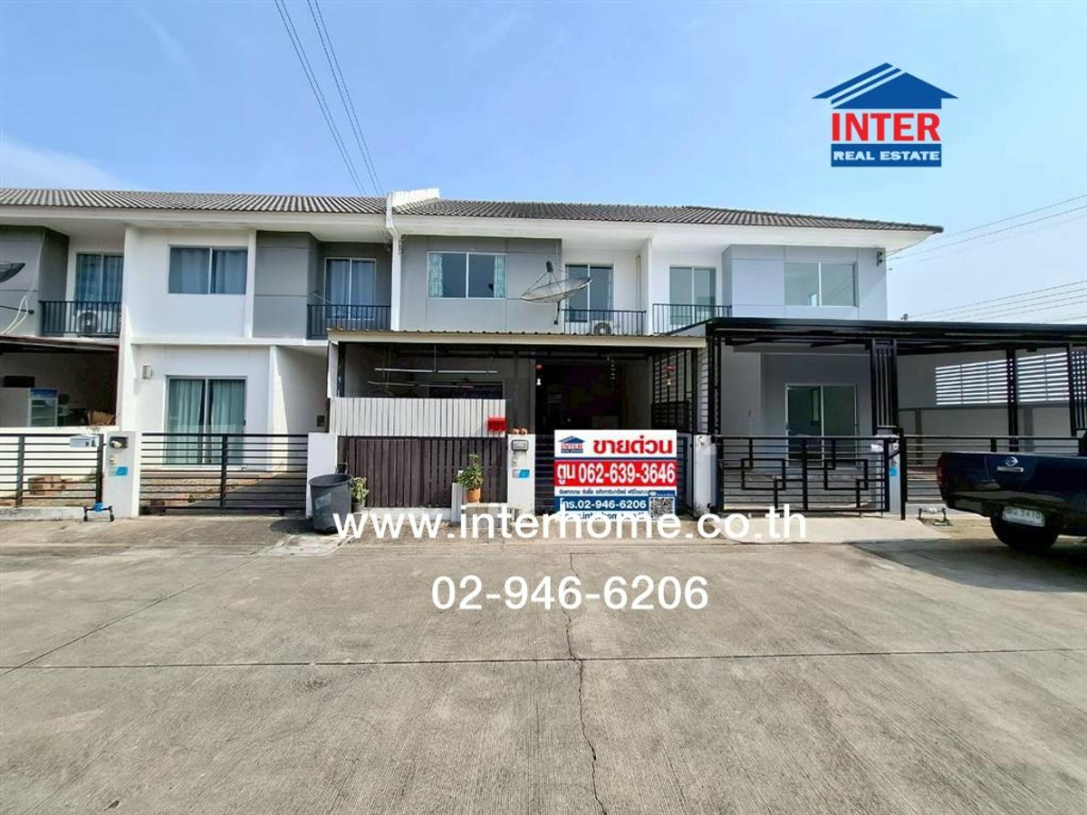 ขายทาวน์โฮมปทุมธานี รังสิต ธรรมศาสตร์ : ทาวน์เฮ้าส์ 2 ชั้น 17.8 ตร.ว. หมู่บ้านพฤกษา113 กรุงเทพฯ-ปทุมธานี ใกล้วัดหนองปรง ซอยวัดหนองปรง ถนนกรุงเทพ-ปทุมธานี ถนนราชพฤกษ์ เมืองปทุมธานี ปทุมธานี