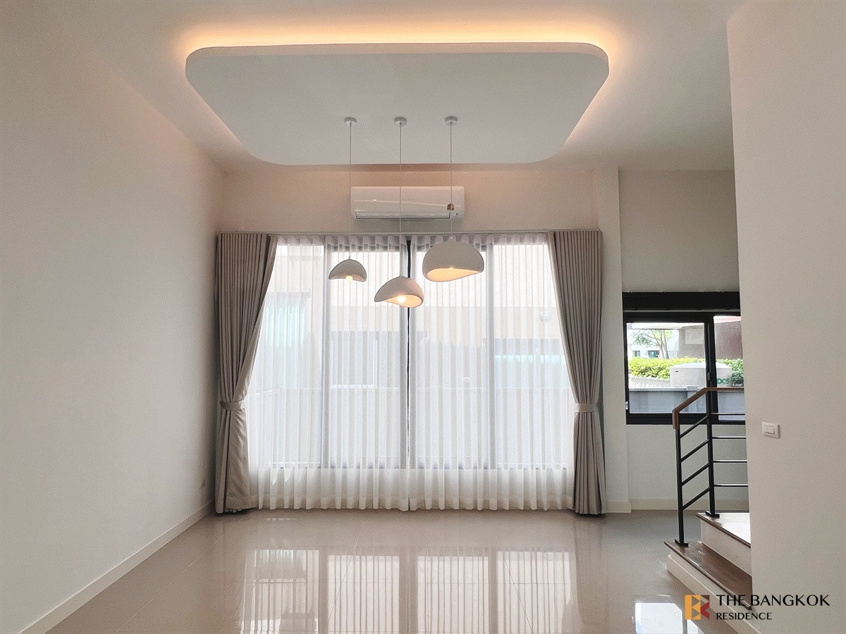 For RentHouseOnnut, Udomsuk : Baan Klang Muang The Edition Sukhumvit-Onnut 🏡 Fully furnished home, move-in ready, in a peaceful and private atmosphere 🌿