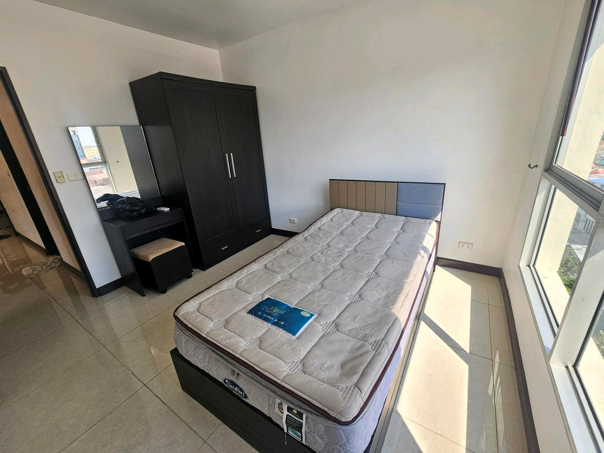 For RentCondoOnnut, Udomsuk : Buy new curtains for every room, beautiful room, cheap to rent, 2 bedrooms, 2 bathrooms, S&S Sukhumvit 101.