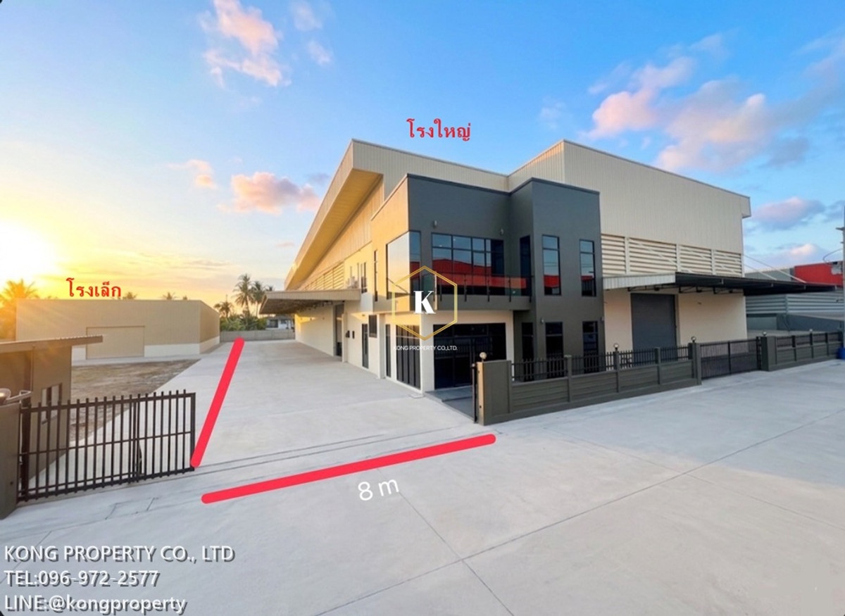 ให้เช่าโกดังมหาชัย สมุทรสาคร : ให้เช่าโกดัง คลองมะเดื่อ กระทุ่มแบน สมุทรสาคร ใกล้ถนนพุทธสาคร