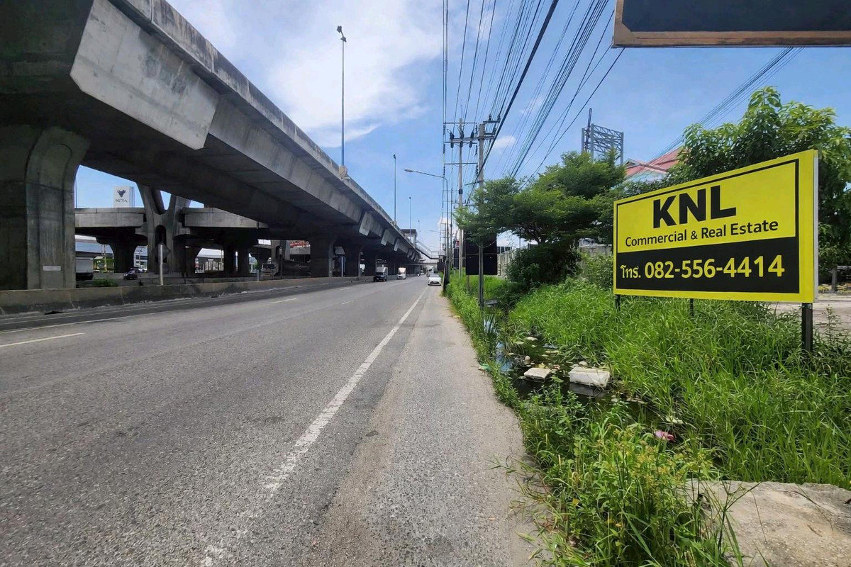 ให้เช่าที่ดินบางนา แบริ่ง ลาซาล : ให้เช่าที่ดิน 6 ไร่ ติดถนนบางนา-ตราด กม.13 ทำเลศักยภาพ ใกล้สุวรรณภูมิ