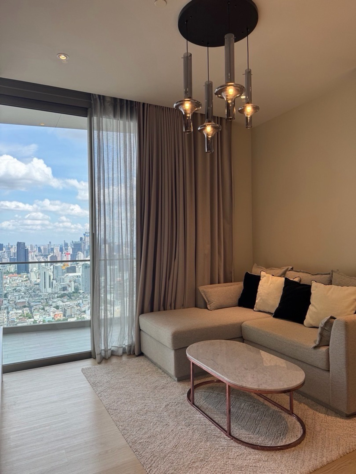 For SaleCondoWongwianyai, Charoennakor : 2BR River View Residence at Magnolia Waterfront next to ICONSIAM, 94 sqm high ceiling unit, premium riverside living, ideal for residence or investment