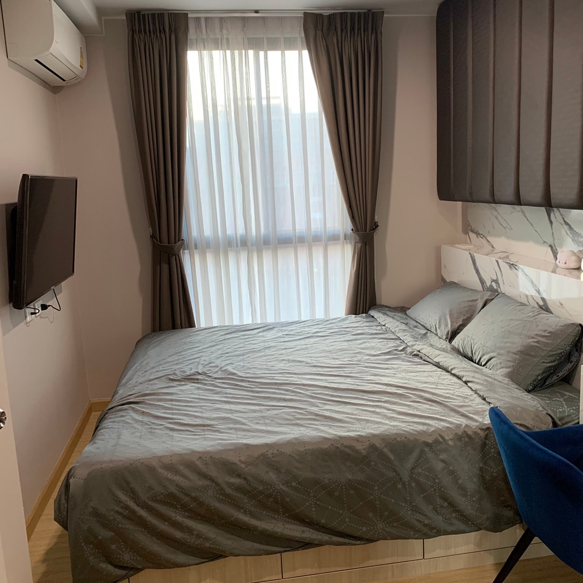 ให้เช่าคอนโดอ่อนนุช อุดมสุข : P-46774 คอนโด 1 นอน วิวเมืองสวย @ The Tree อ่อนนุชฯ ใกล้ BTS อ่อนนุช 12,000 บาท | Line Id @easythaihome | 085-592-2897