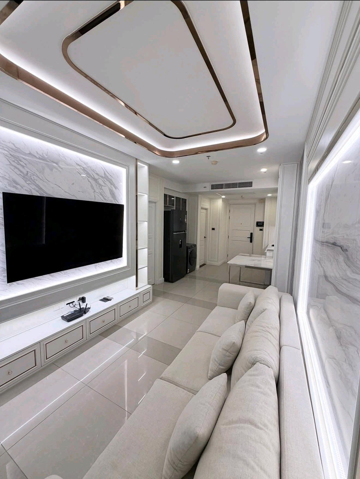 For RentCondoRama9, Petchburi, RCA : For rent Supalai Wellington (newly decorated, ready to move in)