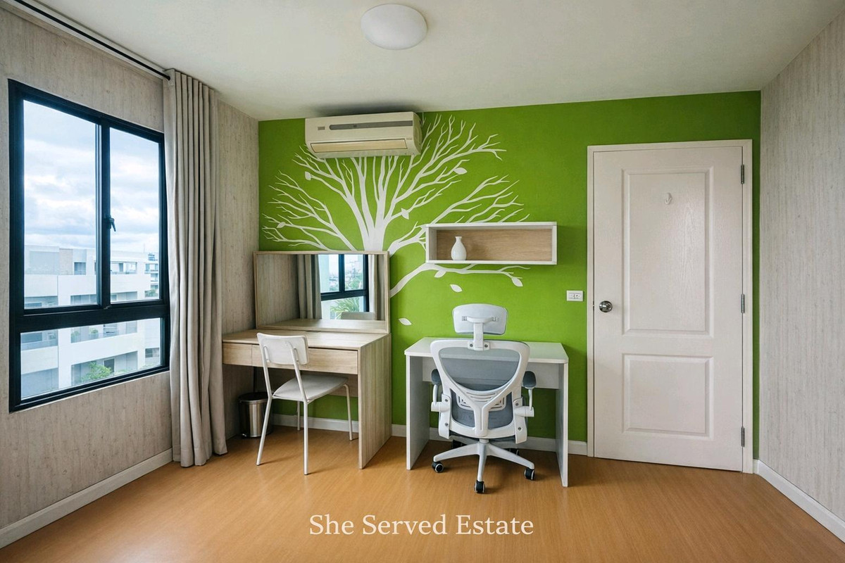 ให้เช่าคอนโดบางนา แบริ่ง ลาซาล : 🔹icondo Sukhumvit 105🔹𝟮 ห้องนอน 𝟮 ห้องน้ำ • 𝟰𝟴 ตร.ม. • ชั้น 6 • วิวสระว่าย • เจ้าของอยู่เองตลอดไม่เคยปล่อยเช่า