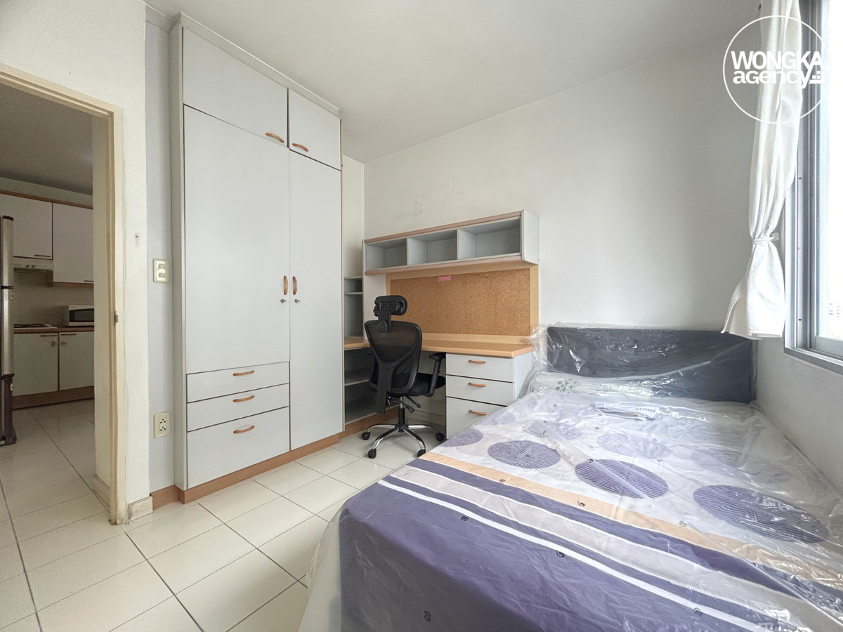 For SaleCondoBangna, Bearing, Lasalle : Condo for Sale, Baan Suan La Salle, 2 bedroom condo, near MRT Sri Lasalle, 350 m., with furniture.