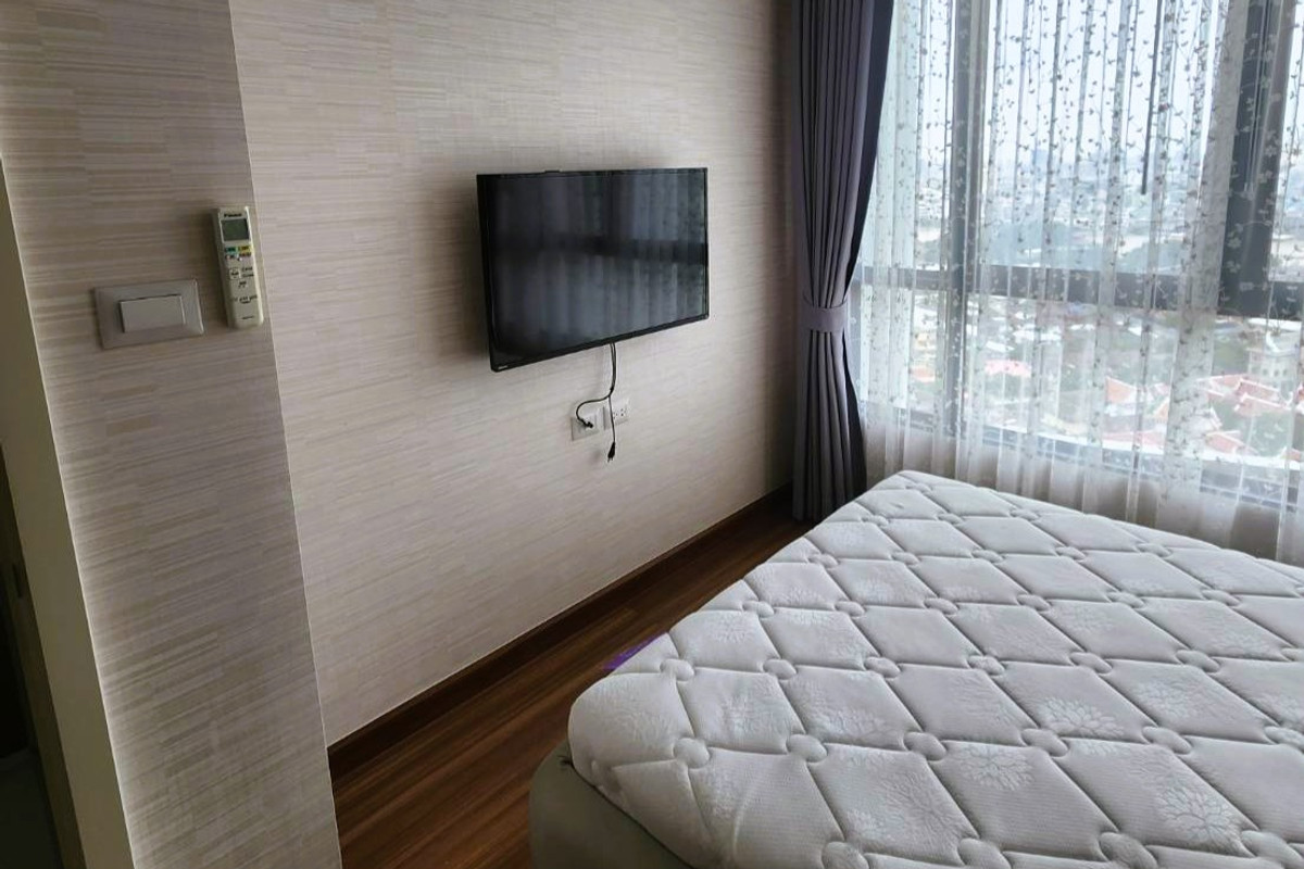 For RentCondoWongwianyai, Charoennakor : 🔥 For Rent !! high floor 20++, Good location, Closed kitchen !! 🔥 Code C20221206497.........Supalai Premier Charoen Nakhon, 2 bedroom, 2 bathroom, furnished, ready to move in📣📣