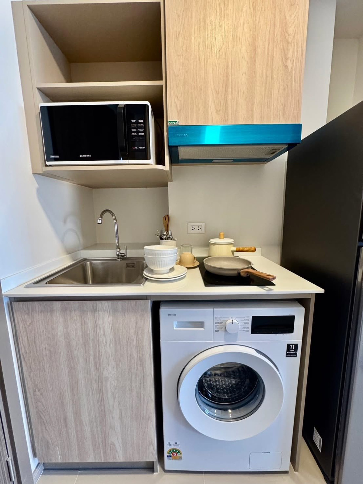 For RentCondoBangna, Bearing, Lasalle : Brand New 1-Bedroom Condo for Rent at The Muve Sukhumvit 107 Near BTS Bearing – Fully Furnished, Best Price