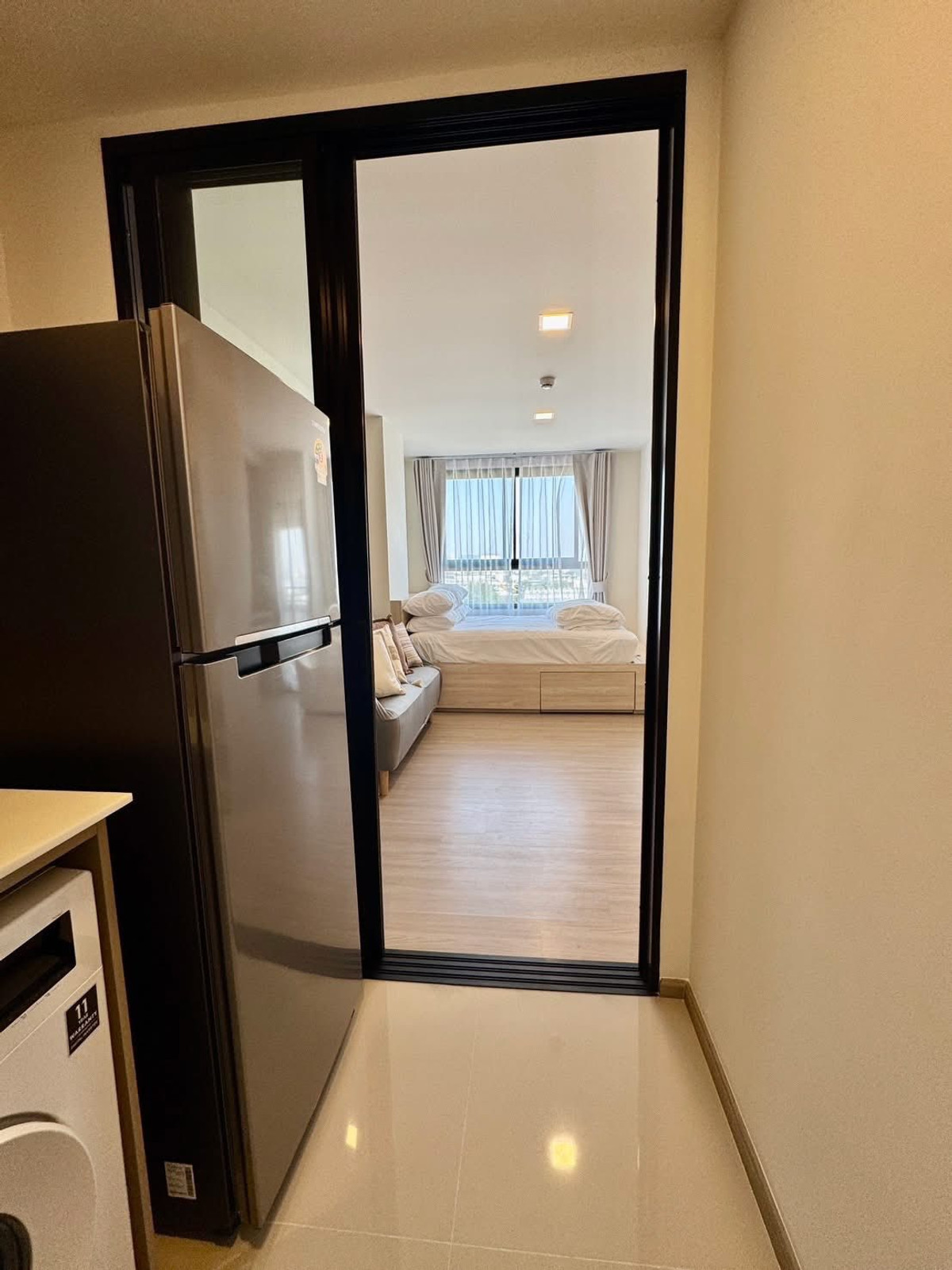 For RentCondoBangna, Bearing, Lasalle : Brand New 1-Bedroom Condo for Rent at The Muve Sukhumvit 107 Near BTS Bearing – Fully Furnished, Best Price