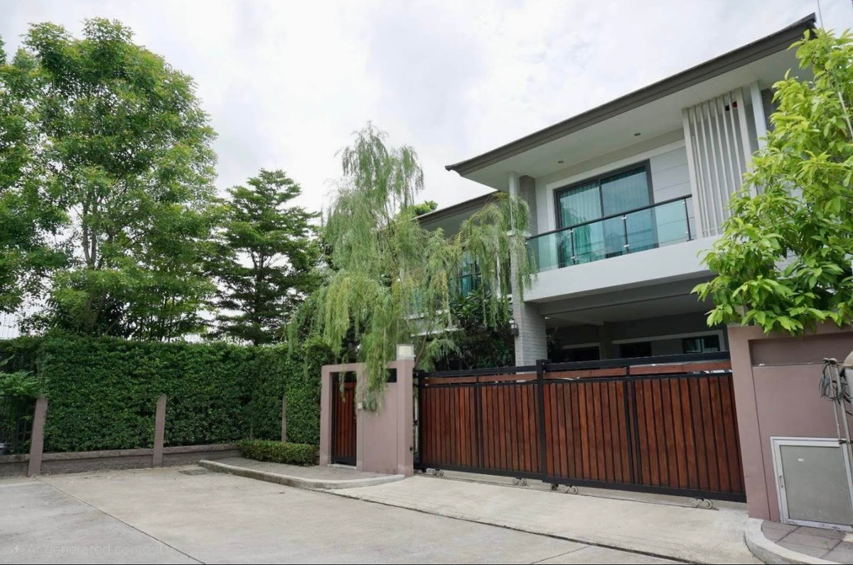 For RentHousePattanakan, Srinakarin : Single house for rent, The Palm Phatthanakan Luxury Village, near Thonglor, just 20 minutes.