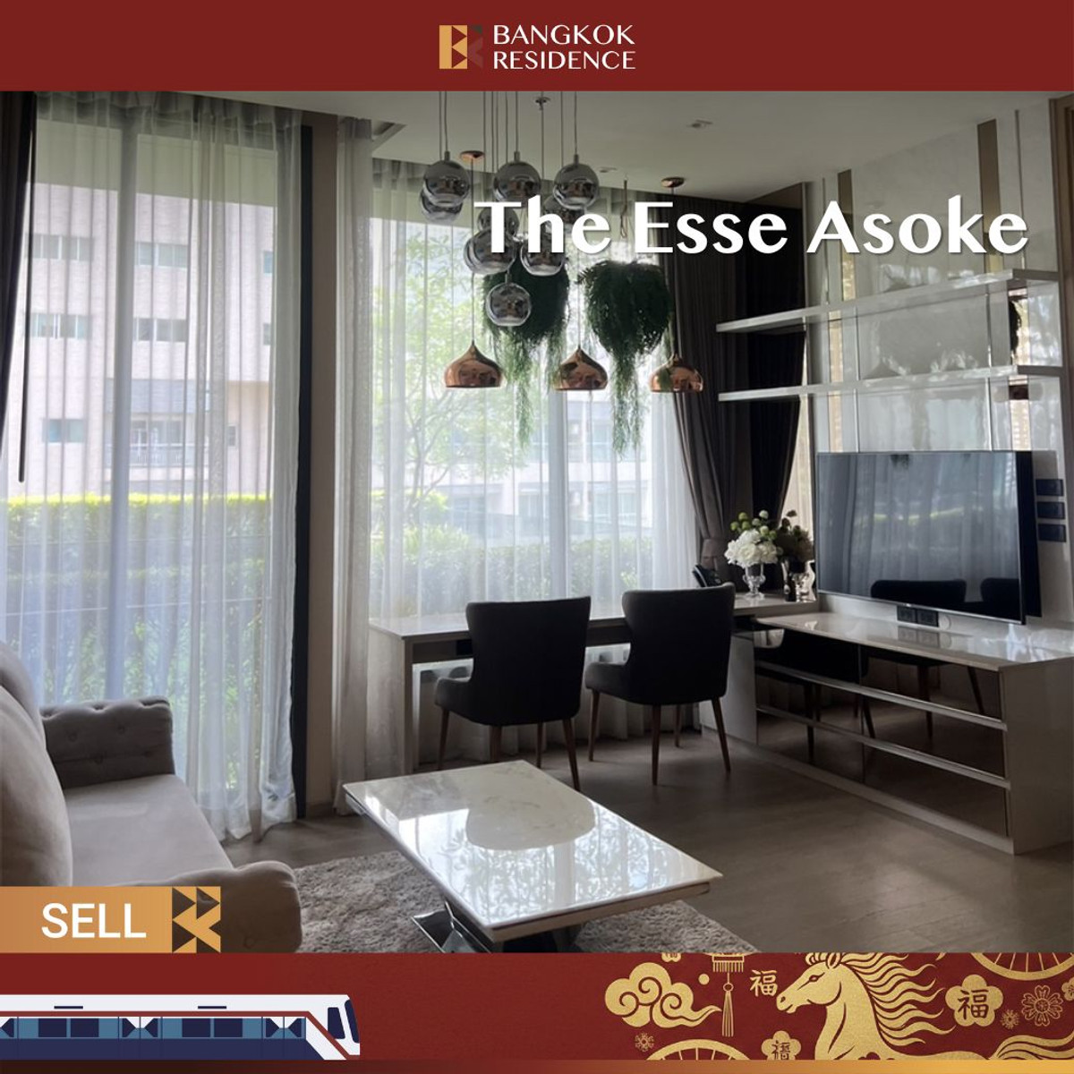 For SaleCondoSukhumvit, Asoke, Thonglor : The Esse Asoke 💖 Beautiful Unit, Great View, Special Deal 💸 Near Bts Asok