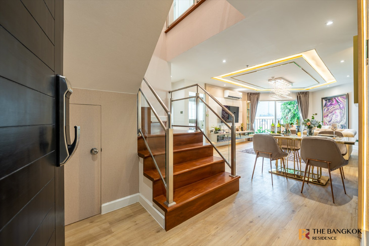 For SaleCondoRama9, Petchburi, RCA : 👑 Stunning Luxury Duplex Residence at Belle Grand Rama 9 near Mrt Rama9