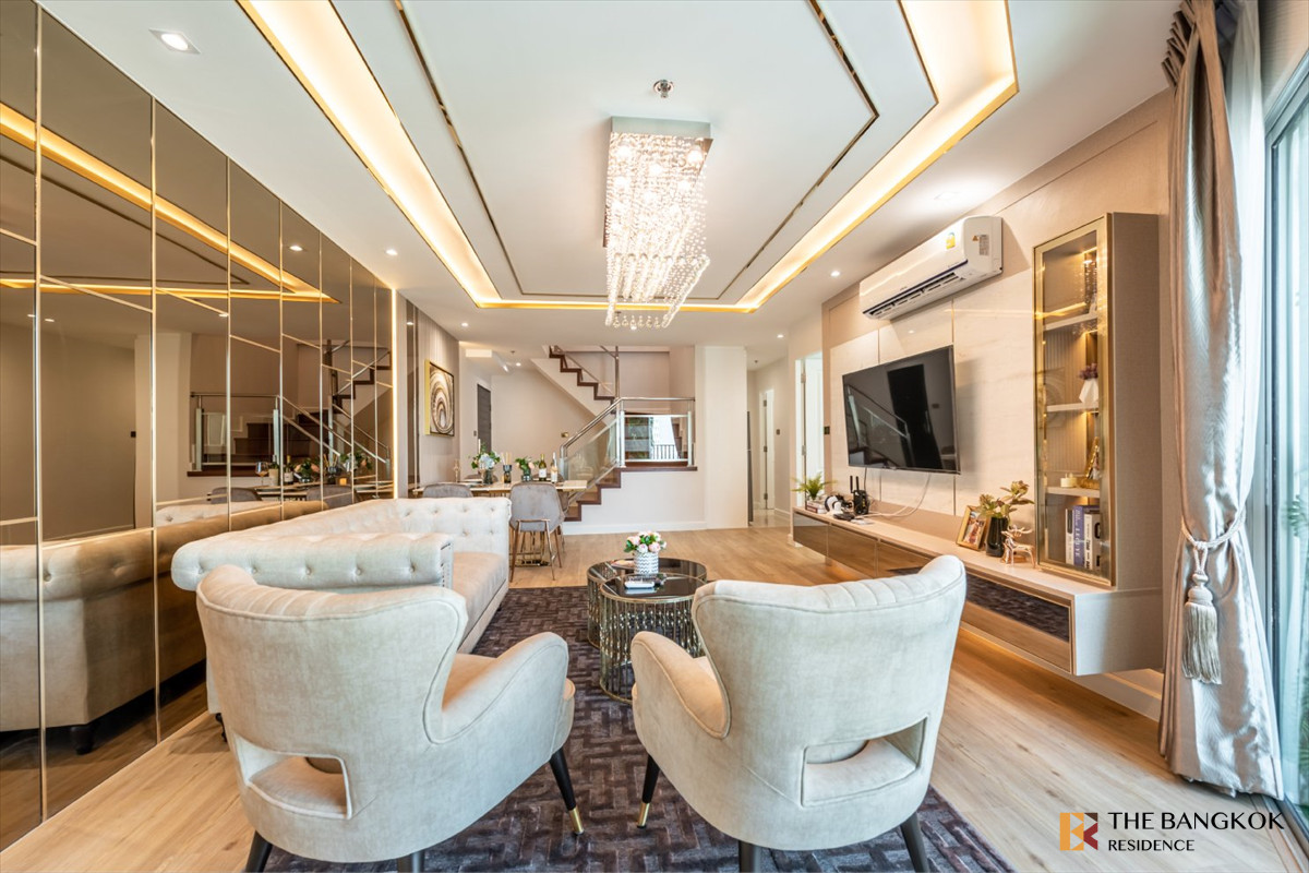 For SaleCondoRama9, Petchburi, RCA : 👑 Stunning Luxury Duplex Residence at Belle Grand Rama 9 near Mrt Rama9