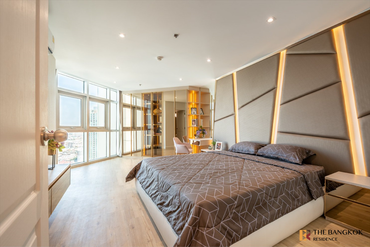 For SaleCondoRama9, Petchburi, RCA : 👑 Stunning Luxury Duplex Residence at Belle Grand Rama 9 near Mrt Rama9