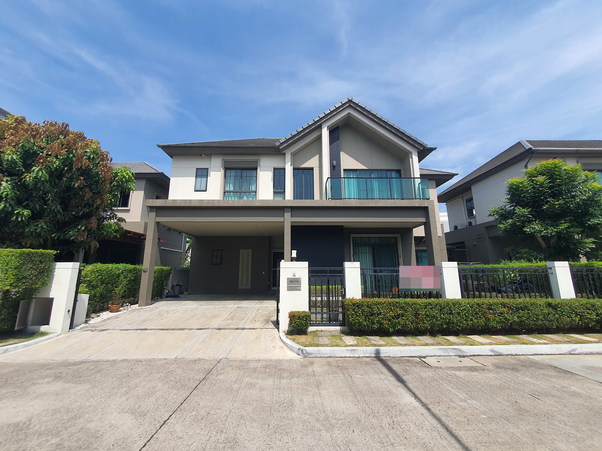 For SaleHousePinklao, Charansanitwong : Luxurious detached house next to the main road, Phutthamonthon Sai 4, Nordic design, ready to move in, Bangkok Boulevard Pinklao-Phetkasem, complete functions, 4 bedrooms, luxurious clubhouse, tight security. Worth the location!