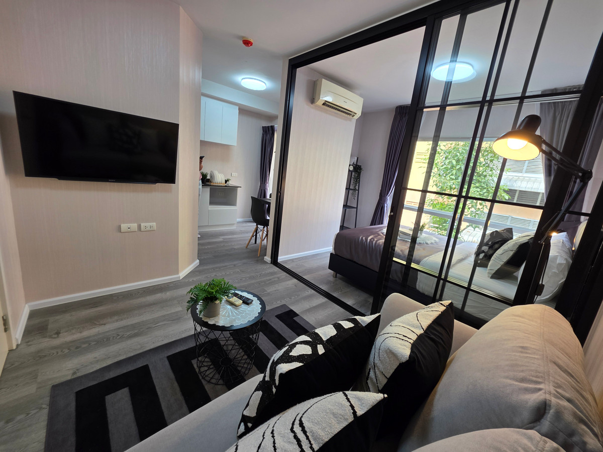 ขายคอนโดลาดพร้าว101 แฮปปี้แลนด์ : ขาย Plum Condo ลาดพร้าว101➡️ลุคแมนๆๆ มาคุยกัน✔️➿ ⏫ห้องมุม ✔️หัวเตียงไม่ติดใคร