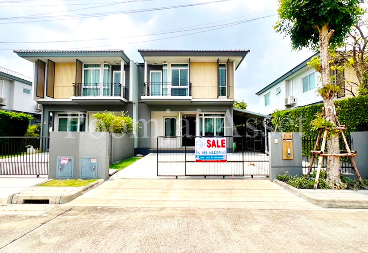 For SaleRama5, Ratchapruek, Bangkruai : Twin house, Inizio Village 3 Pinklao - Wongwaen (Main Road, opposite the clubhouse)