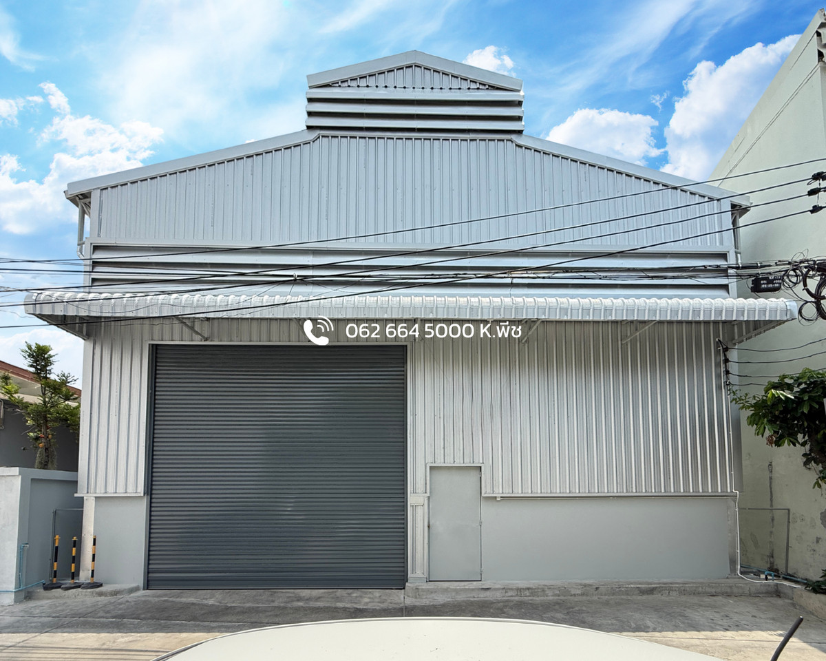 For RentWarehouseRama3 (Riverside),Satupadit : Warehouse with office for rent, 437 sq m. 💥 Sathupradit Rama 3, near the expressway 📍