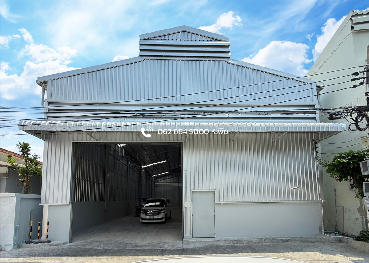 For RentWarehouseRama3 (Riverside),Satupadit : Warehouse with office for rent, 437 sq m. 💥 Sathupradit Rama 3, near the expressway 📍