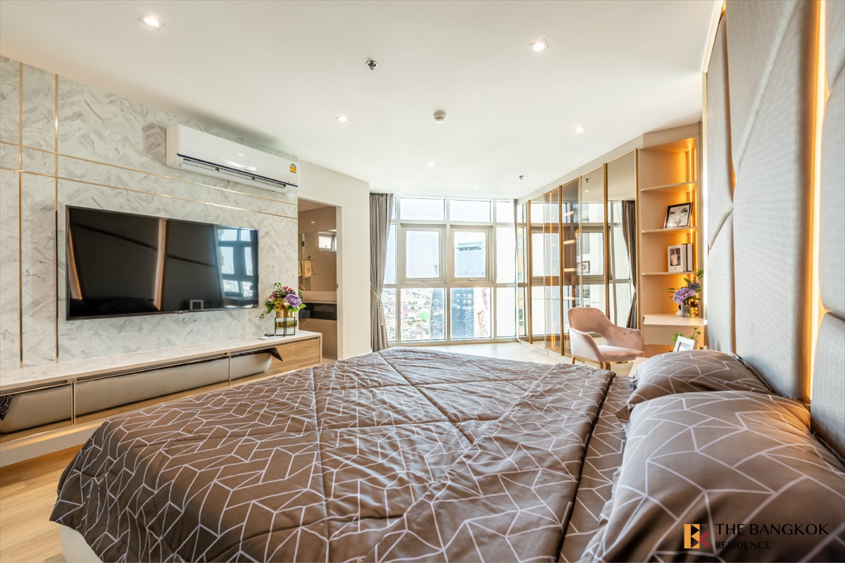 For SaleCondoRama9, Petchburi, RCA : 👑 Stunning Luxury Duplex Residence at Belle Grand Rama 9 near Mrt Rama9