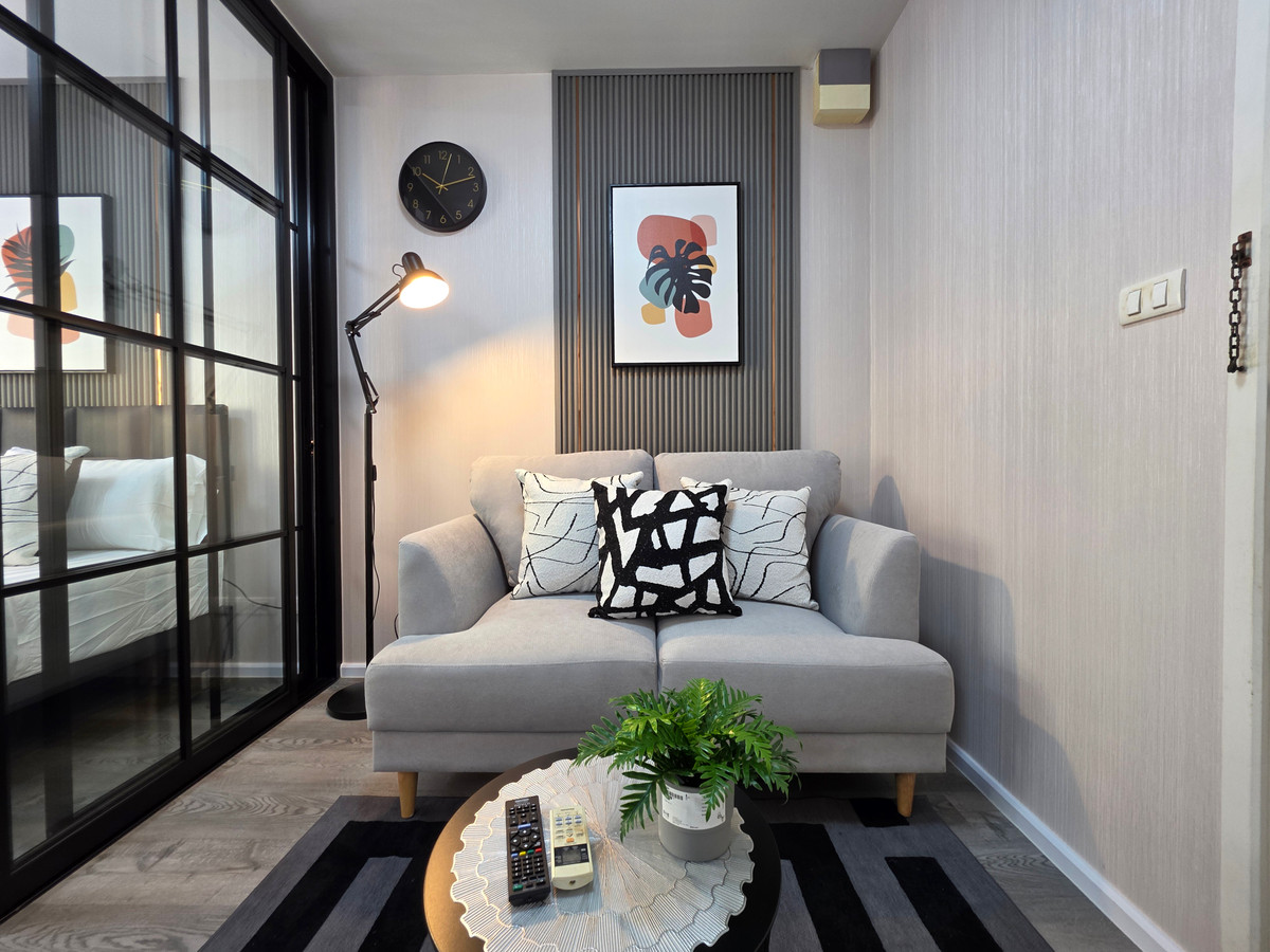 ขายคอนโดลาดพร้าว101 แฮปปี้แลนด์ : ขาย Plum Condo ลาดพร้าว101➡️ลุคแมนๆๆ มาคุยกัน✔️➿ ⏫ห้องมุม ✔️หัวเตียงไม่ติดใคร