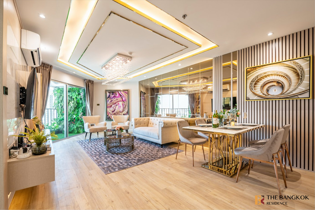For SaleCondoRama9, Petchburi, RCA : 👑 Stunning Luxury Duplex Residence at Belle Grand Rama 9 near Mrt Rama9