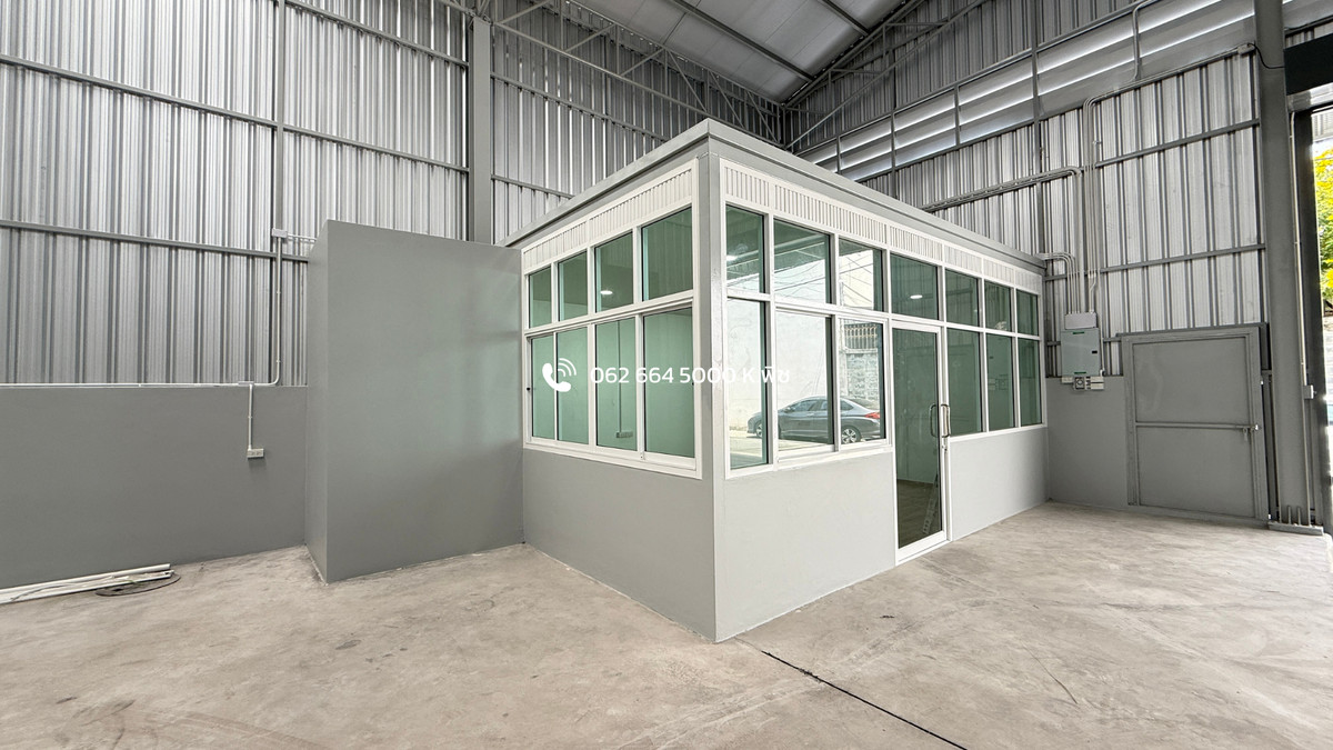 For RentWarehouseRama3 (Riverside),Satupadit : Warehouse with office for rent, 437 sq m. 💥 Sathupradit Rama 3, near the expressway 📍
