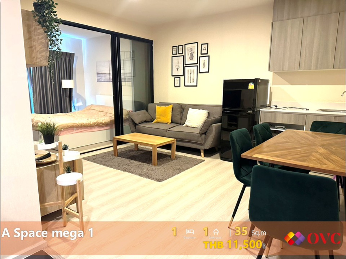 ให้เช่าคอนโดบางนา แบริ่ง ลาซาล : 🔥🔥🔥Hot Price  Ready for Rent - A Space Mega 1 