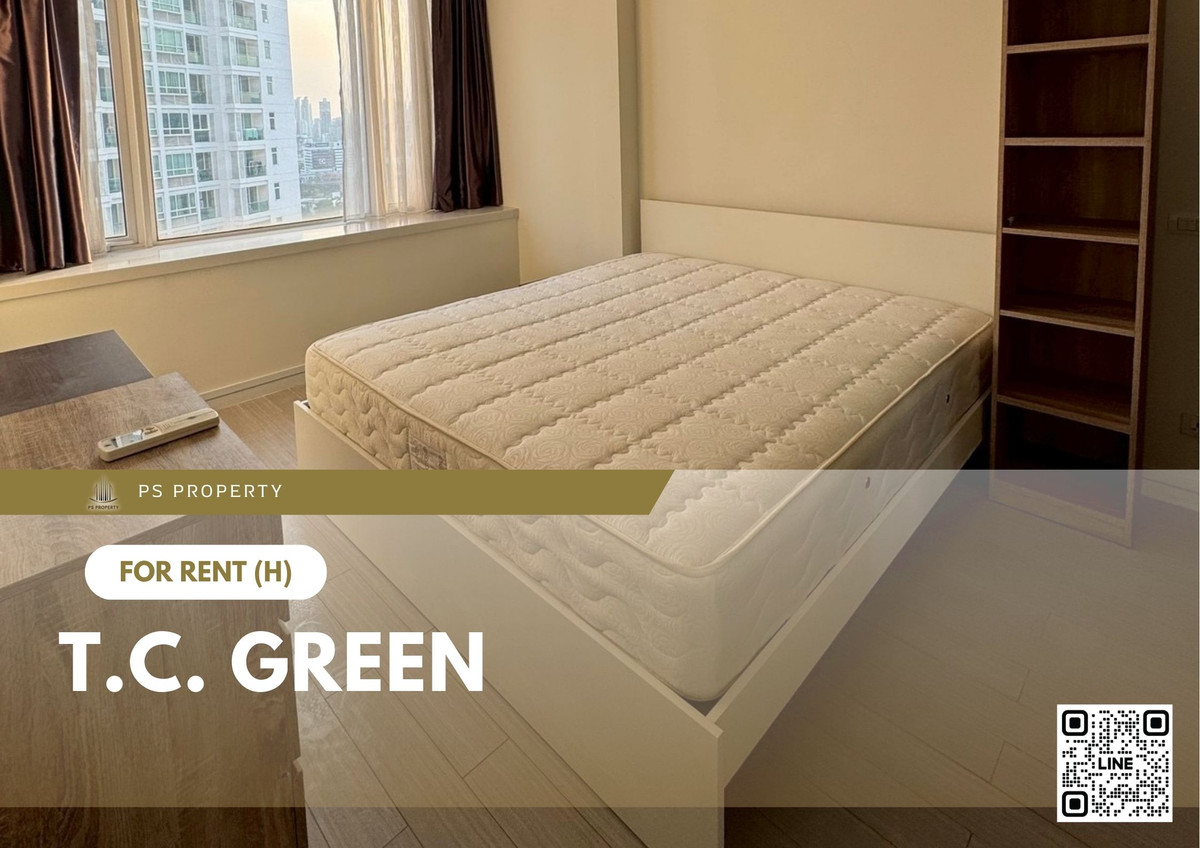 For RentCondoRama9, Petchburi, RCA : For Rent 🔥 T.C. Green 🔥 Fully Furnished and Equipped with Appliances, near MRT Rama 9.