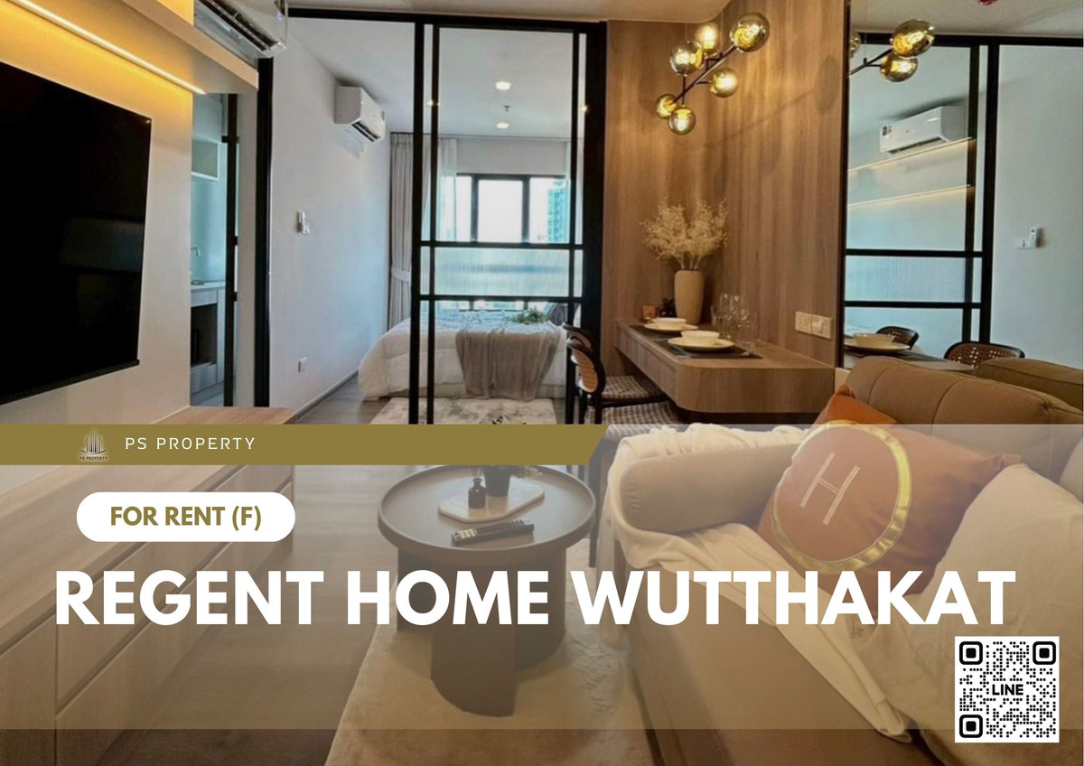 For RentCondoThaphra, Talat Phlu, Wutthakat : For Rent ✨ Regent Home Wutthakat ✨ Fully furnished and equipped with appliances, near BTS Wutthakat.