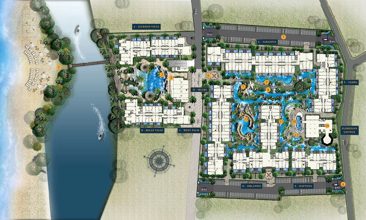 คอนโดพัทยา บางแสน ชลบุรี สัตหีบ : [ขาย/เช่า] คอนโดติดหาด The Grand Florida พัทยา  1 นอน 47 ตรม. แต่งครบ พร้อมอยู่/ลงทุนปล่อยเช่า