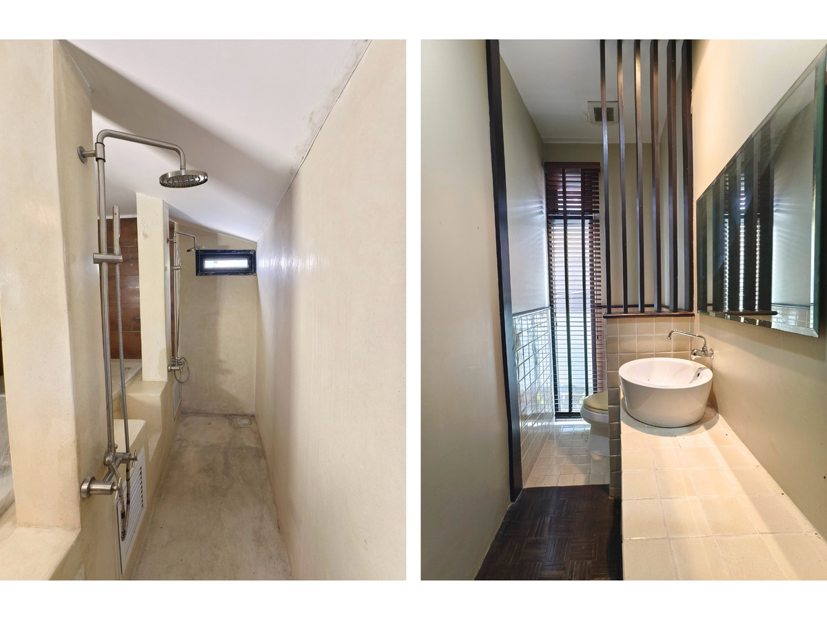 For SaleHouseKasetsart, Ratchayothin : For sale, single-storey detached house, Bali style, Soi Ratchada 36 (Charoensukniwet Village 5), 500 meters from the entrance of the alley, 68 sq m, 4 bedrooms, 5 bathrooms, 1 multi-purpose room. Near the BTS Lat Phrao and Ratchayothin.