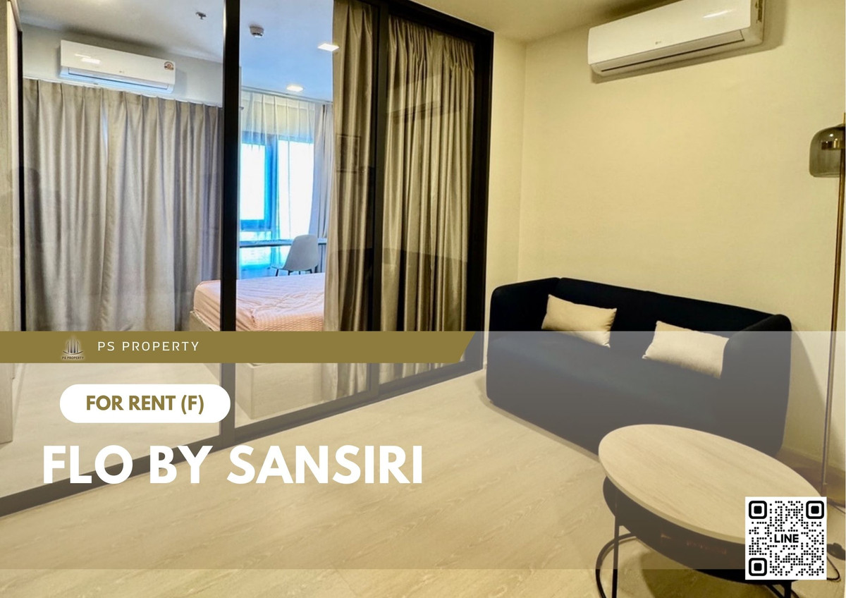 For RentCondoWongwianyai, Charoennakor : For rent 📍 FLO by Sansiri 📍 Fully furnished with appliances, near BTS Khlong San.