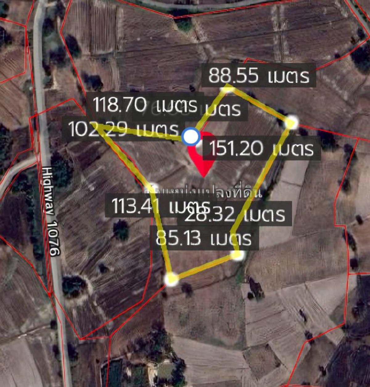 For SaleLandNakhon Sawan : Land for sale, 13 rai 2 ngan, next to a public road, concrete, Red Garuda title deed, has income from rent, Ban Rai Subdistrict, Lat Yao District, Nakhon Sawan Province.