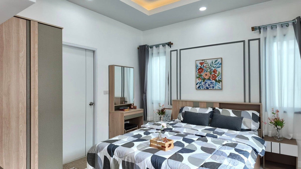 For SaleHousePattaya, Bangsaen, Chonburi : Detached House Phop Suk 2 / 3 Bedrooms (FOR SALE) BEWN087