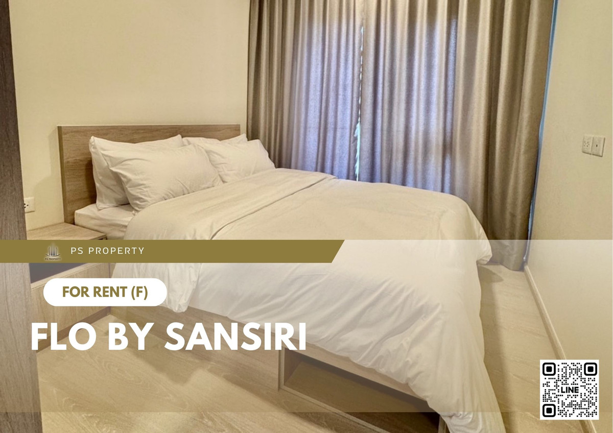 For RentCondoWongwianyai, Charoennakor : For Rent 🔥 FLO by Sansiri 🔥 Fully furnished and equipped with appliances, near BTS Krung Thon Buri.