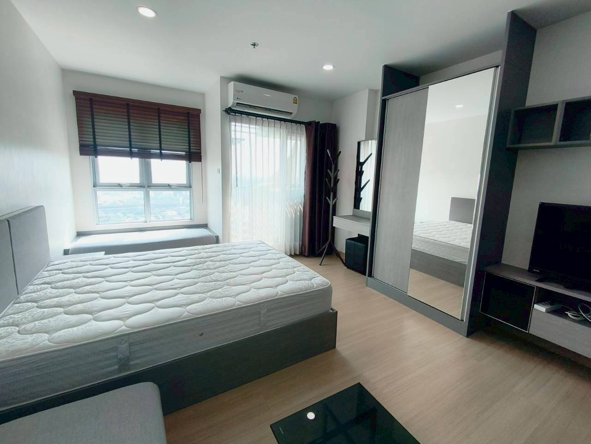 For RentCondoSamut Prakan,Samrong : PFD-08038 For rent Supalai Veranda Sukhumvit 117, studio room 29 sq m., 27th floor, near BTS Pu Chao.