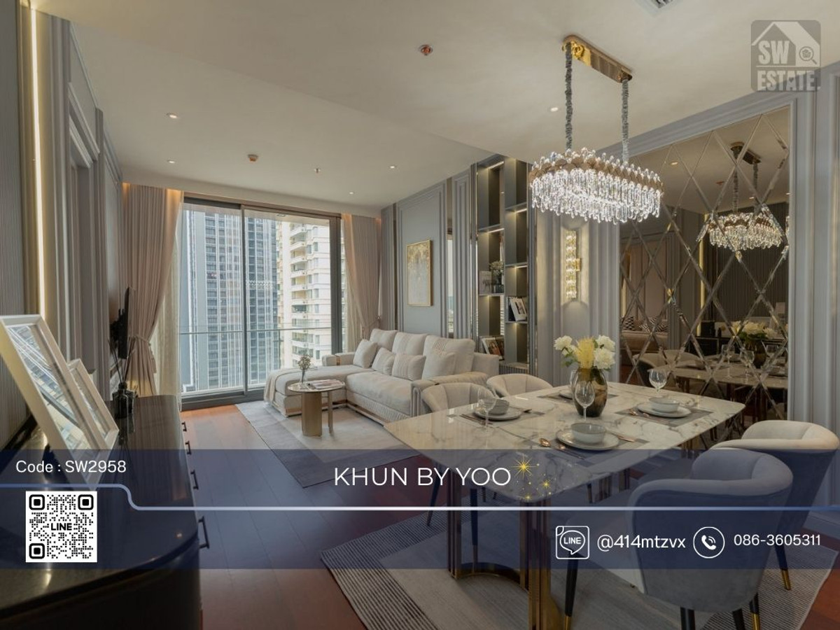 ให้เช่าคอนโดสุขุมวิท อโศก ทองหล่อ : ✨️ ให้เช่าคอนโด KHUN BY YOO แต่งสวย พร้อมอยู่✨