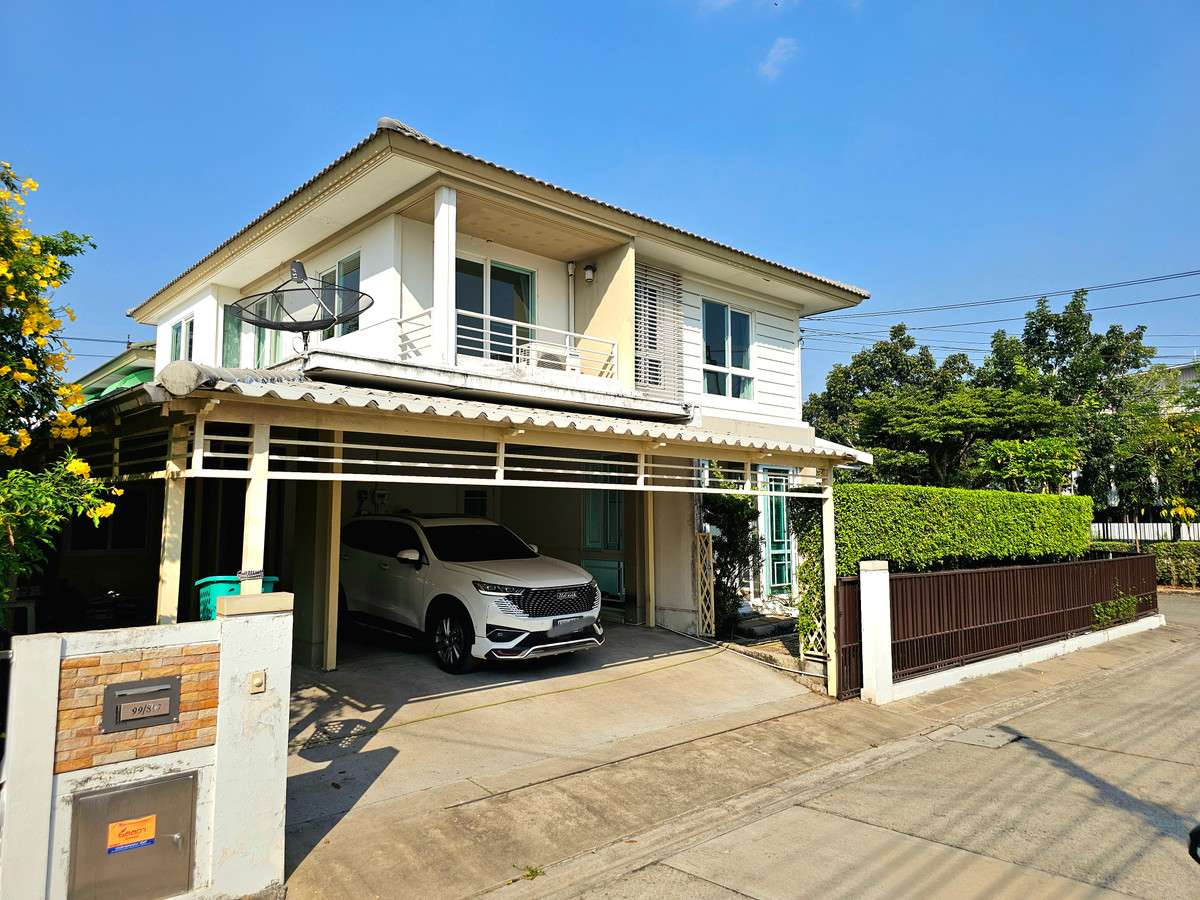 For SaleHouseSamut Prakan,Samrong : House for sale Chollada Suvarnabhumi (80 sq m.) 4 bedrooms, 3 bathrooms, corner unit.