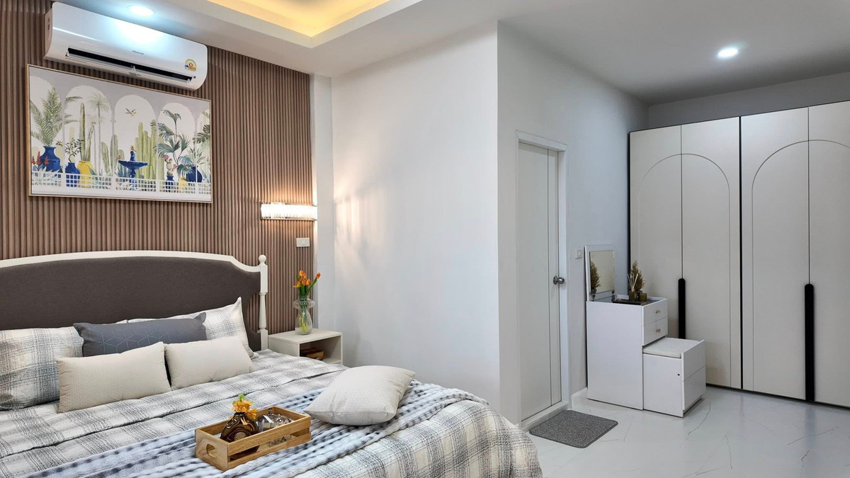 For SaleHousePattaya, Bangsaen, Chonburi : Detached House Phop Suk 2 / 3 Bedrooms (FOR SALE) BEWN087