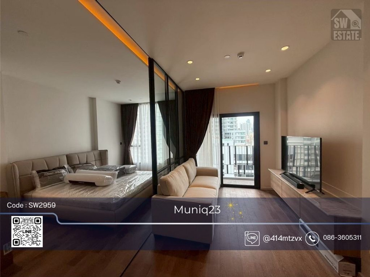ให้เช่าคอนโดสุขุมวิท อโศก ทองหล่อ : ✨️ ให้เช่าคอนโด Muniq23 แต่งสวย พร้อมอยู่✨ 