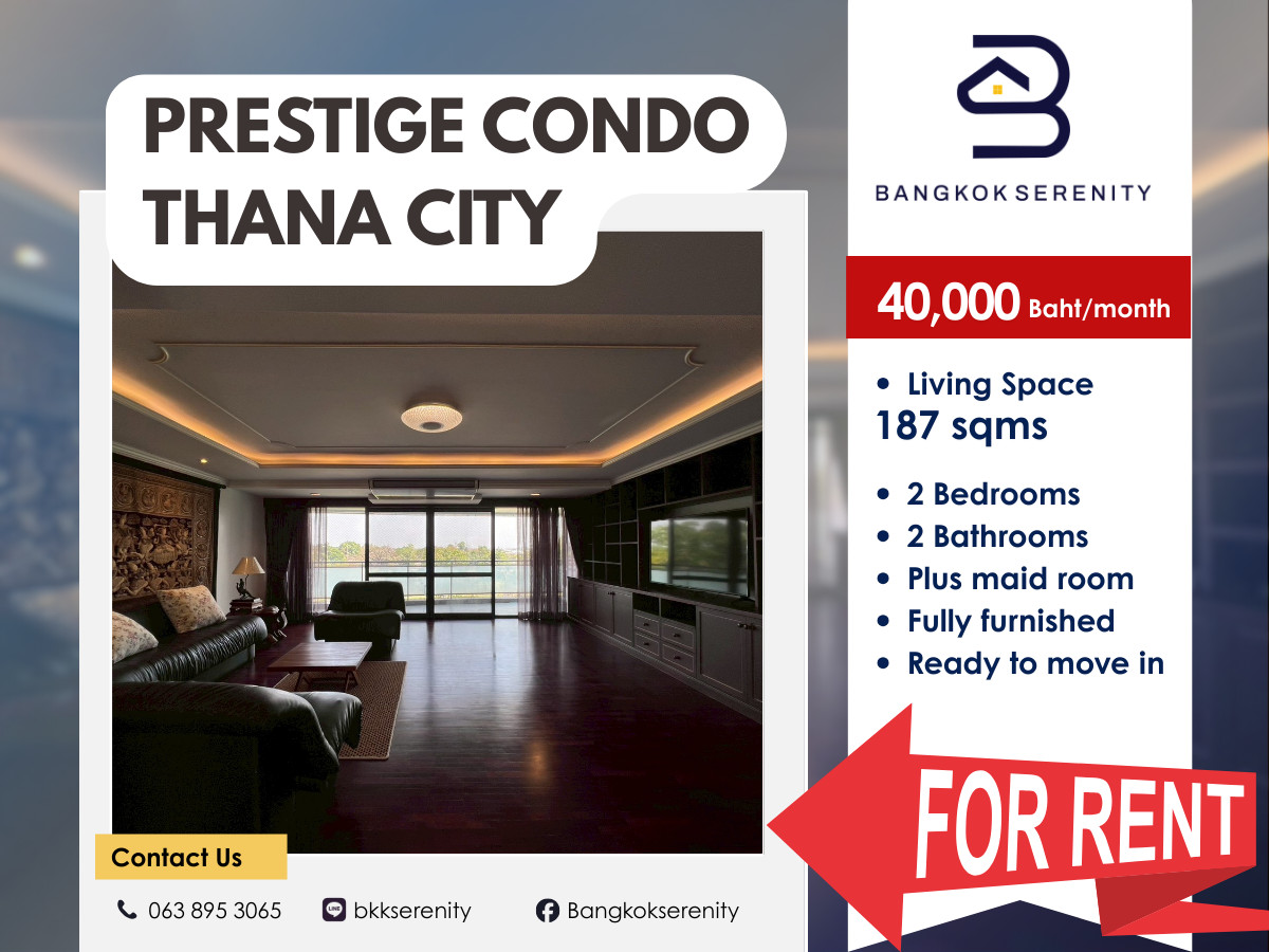 For RentCondoSamut Prakan,Samrong : [For Rent] Thana City Prestige Condomunium