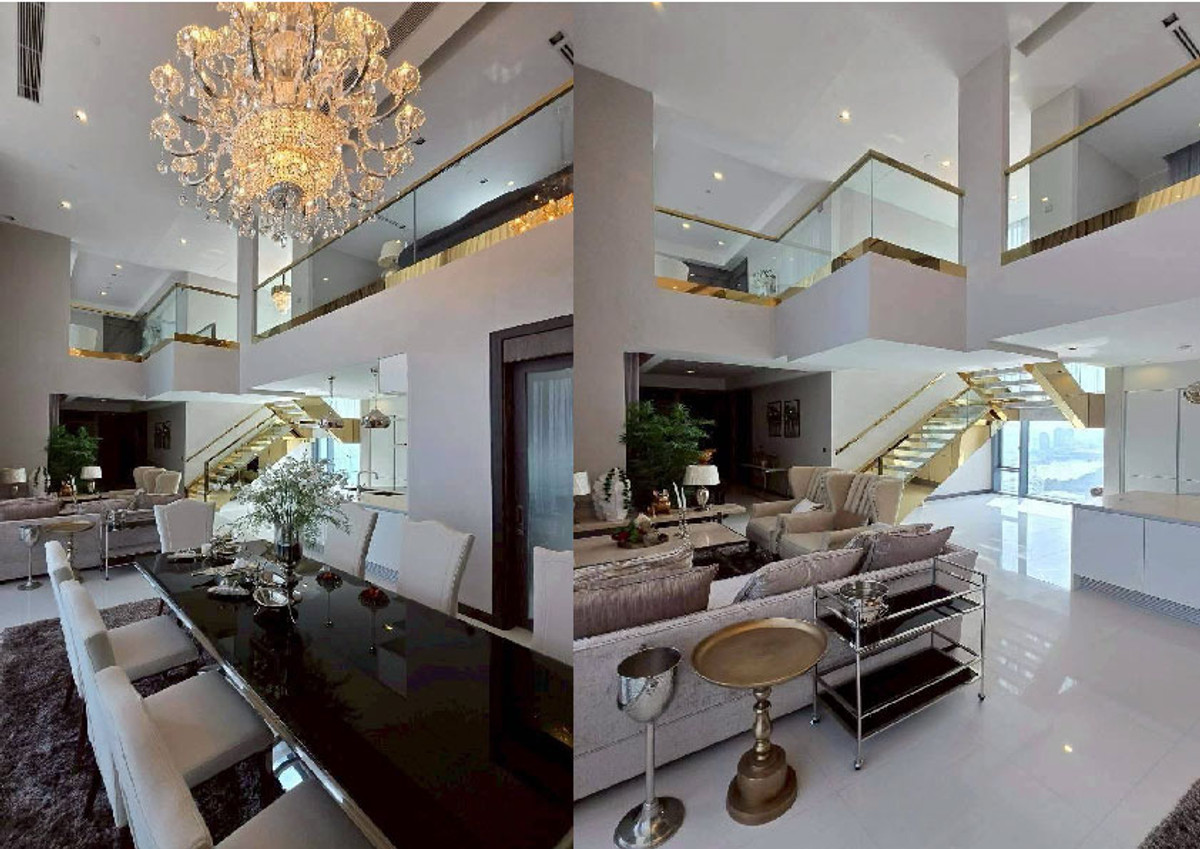 For SaleCondoNana, North Nana,Sukhumvit13, Soi Nana : LV-C690011 Penthouse for rent, Duplex style, Q1 Sukhumvit project, Super Luxury condo in the heart of Nana, 4 bedrooms, 5 bathrooms, very beautifully decorated, pano view, next to BTS Nana.