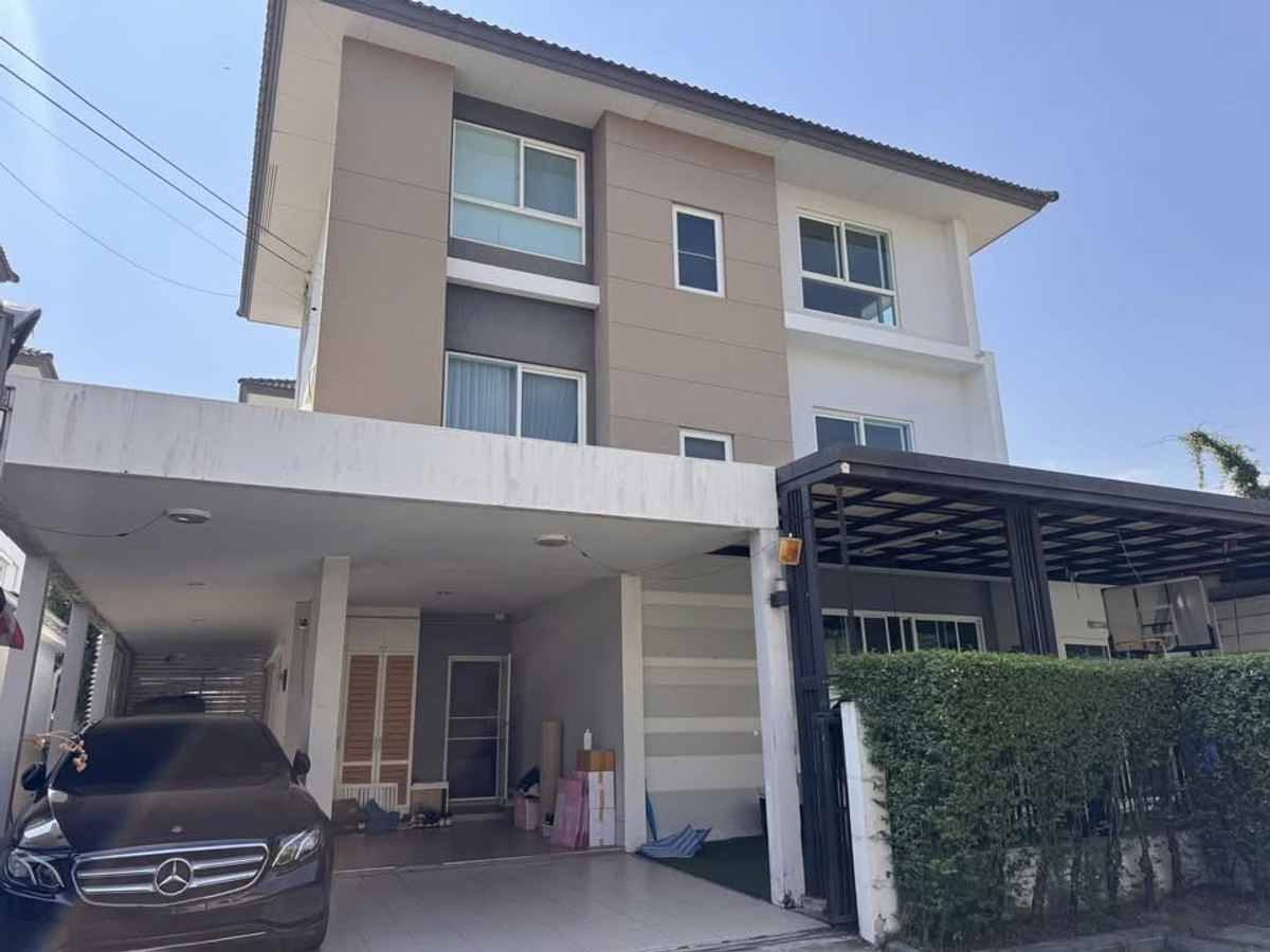 ขายบ้านพระราม 5 ราชพฤกษ์ บางกรวย : ขายด่วนบ้านเดี่ยว 3 ชั้น หลังริม MIND ปิ่นเกล้า-จรัญ 5 ห้องนอน 5 ห้องน้ำ พื้นที่เยอะ ต่อเติมครบพร้อมอยู่ ใกล้ทางด่วนศรีรัช คุ้มมาก 