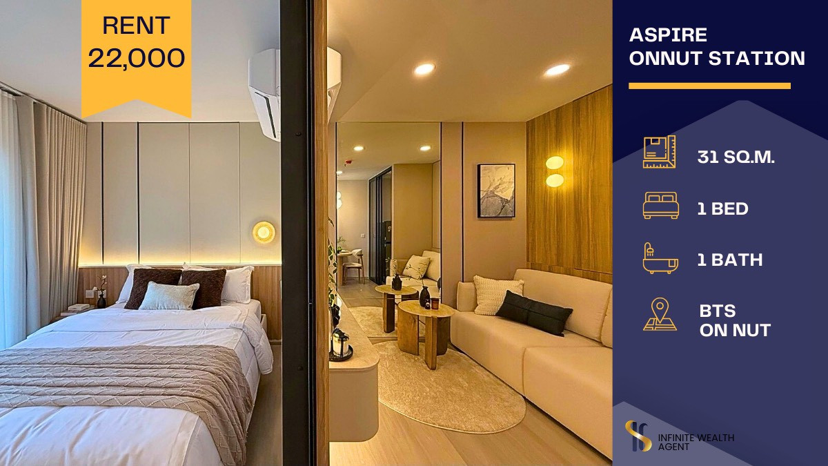 For RentCondoOnnut, Udomsuk : 🌿 Brand-new fully furnished condo with open view and great breeze — only 200 m to BTS On Nut. Comfortable city living made easy 💫