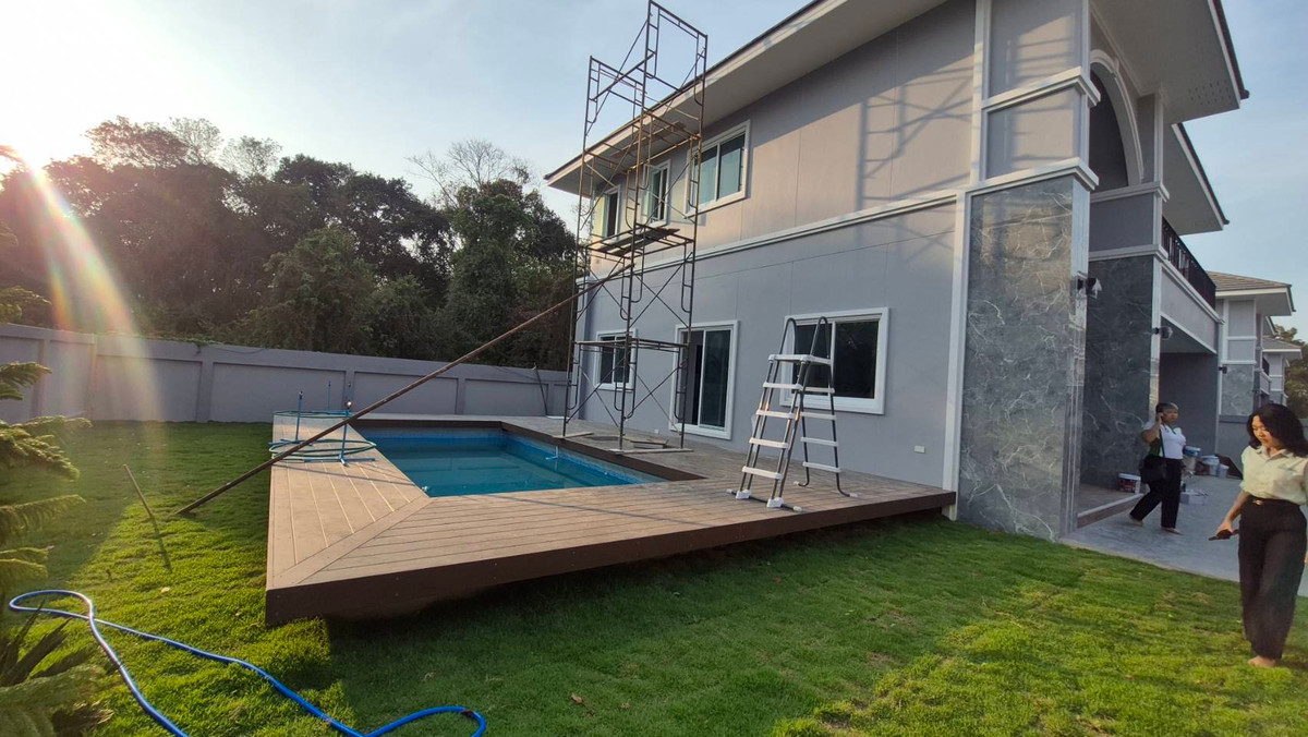 For SaleHousePattaya, Bangsaen, Chonburi : 🔥 Luxury 2-Storey House for Sale – Nong Ket 14 | 4 Bed 4 Bath | 93 Sq.wah | Near Regent School | 9 MB 🔥