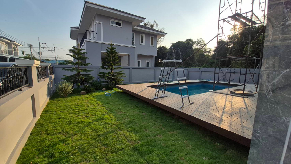 For SaleHousePattaya, Bangsaen, Chonburi : 🔥 Luxury 2-Storey House for Sale – Nong Ket 14 | 4 Bed 4 Bath | 93 Sq.wah | Near Regent School | 9 MB 🔥