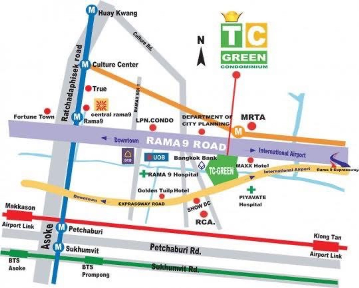 ขายคอนโดพระราม 9 เพชรบุรีตัดใหม่ RCA : TC Green Condominium / 1 Bedroom (FOR SALE), ที ซี - กรีน คอนโดมิเนียม / 1 ห้องนอน (ขาย) JSMN097