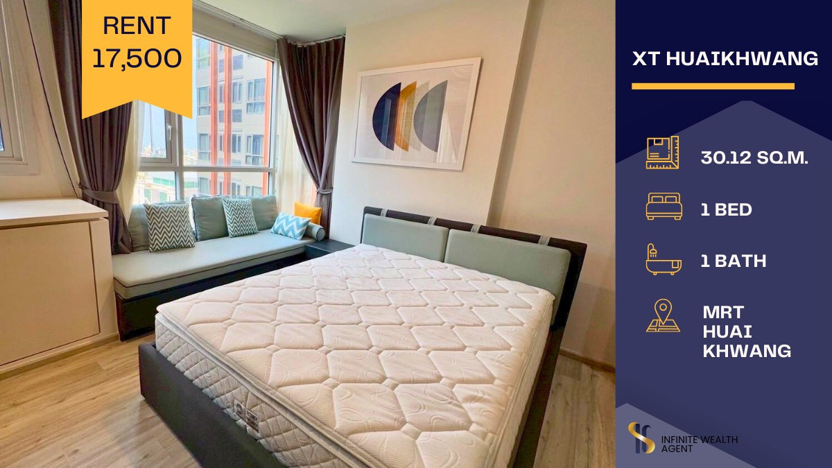 For RentCondoRatchadapisek, Huaikwang, Suttisan : 🚇 Just steps from the MRT! Stylish modern condo in the heart of Huai Khwang — fully furnished and move-in ready 🌃✨