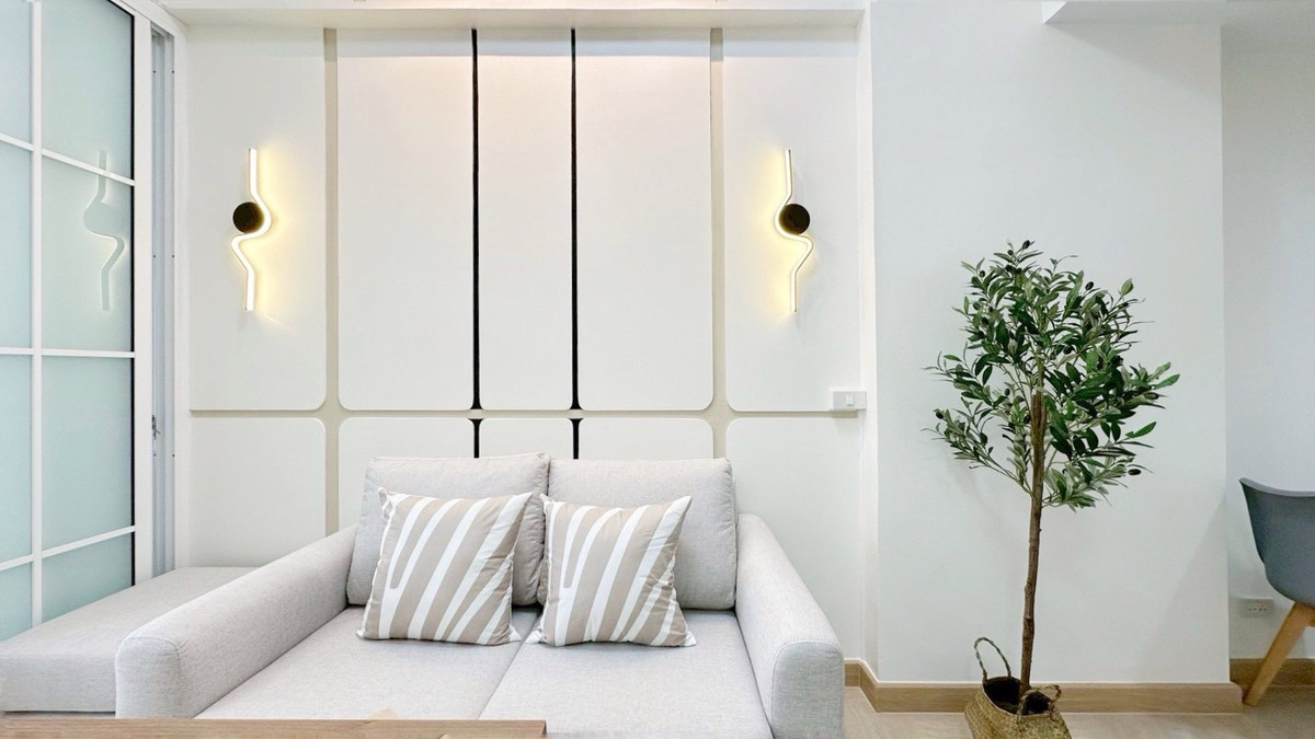 ขายคอนโดรามคำแหง หัวหมาก : ✨🍃 มาเริ่มสร้างครอบครัวได้ที่นี่ !? ใกล้รถไฟฟ้าสายสีเหลือง , เดอะ มอล์ล 2 ห้องนอน เฟอร์ครบ ในราคาที่คู่คุณเอื้อมถึง !?